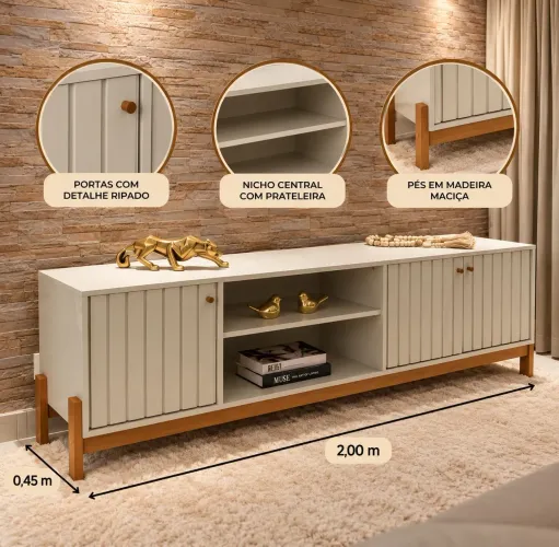 Rack/aparador moderno