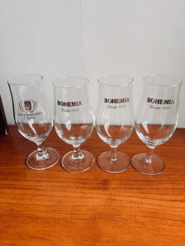 Kit 4 Copos Cervejaria Chop para Bar tipo Taça