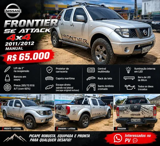 Nissan Frontier SE Attack CD 4X4 2.5 TB Diesel 2012