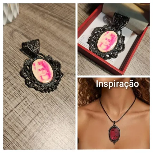 PINGENTE CAMEO BUDA VINTAGE 