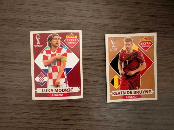 Figurinhas Legend 2022 Modric Bordo De Bruyne Bronze