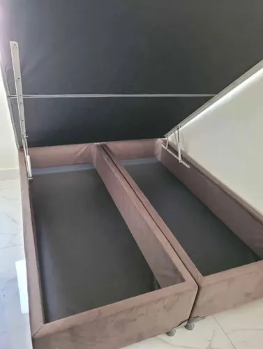 Cama bau casal queen solteiro