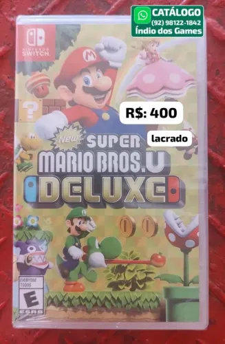 New Super Mario Bros. U Deluxe LACRADO = R$: 400