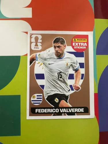 Figurinha legend bronze federico valverde para colecionador