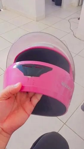Capacete rosa