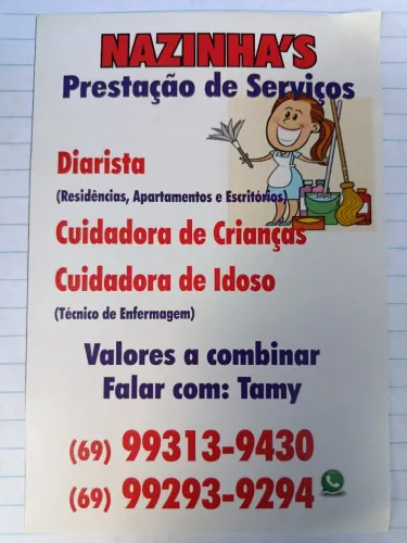 Nazinha's prestação de serviços