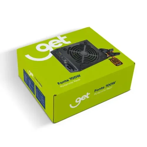 fonte 700W Get 80 plus(Nova) 1 ano de Garantia (Entrega Gratis)