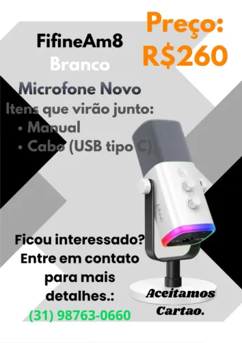 FifineAm8 Branco