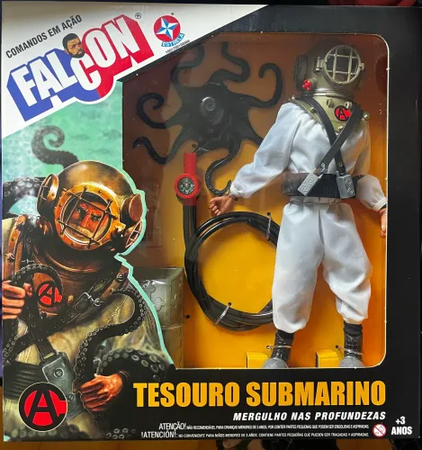 Boneco falcon tesouro submarino 