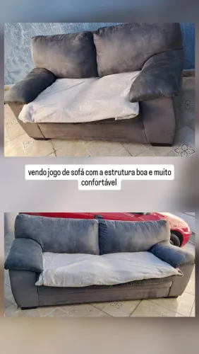 sofá 2 e 3 lugares muito confortável