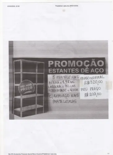 Estantes de Aço