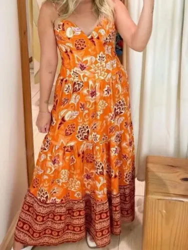 vestido estampado farm G