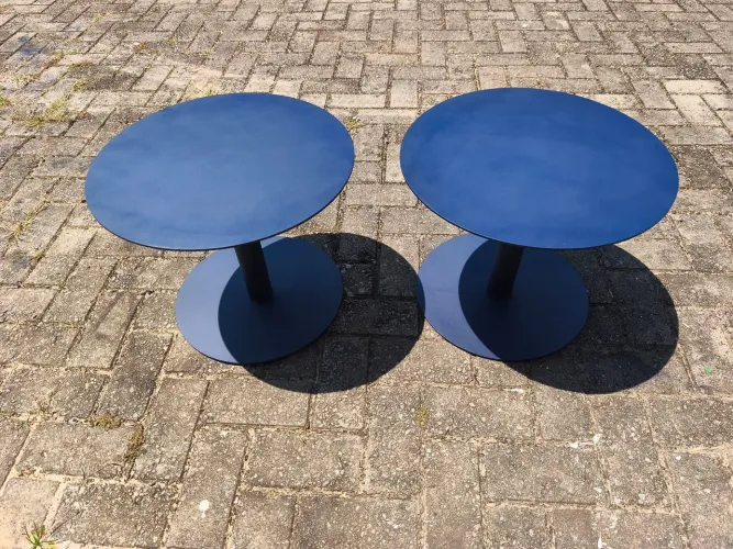 2 mesas de alumínio 45 x 35