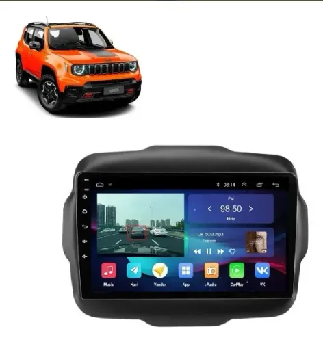 Central Multimídia Octacore 9 Pol. 4Gb/64Gb 4G Renegade 2015 a 2021