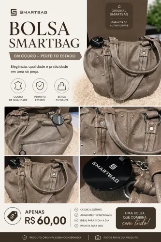 BOLSA DE COURO SMARTBAG ORIGINAL