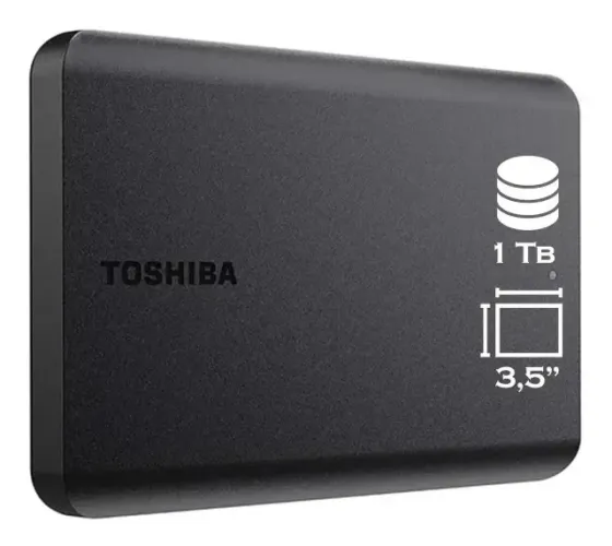 HD EXTERNO 1TB TOSHIBA CANVIO BASIC (NOVO, COM GARANTIA, RECEBA HOJE!))