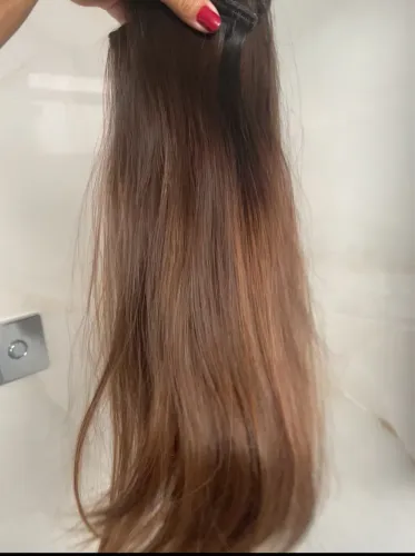 Lindo cabelo brasileiro do Sul loiro escuro 
