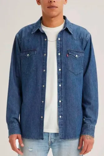 Camisa Jeans Levi's Classic Western Standard Manga Longa