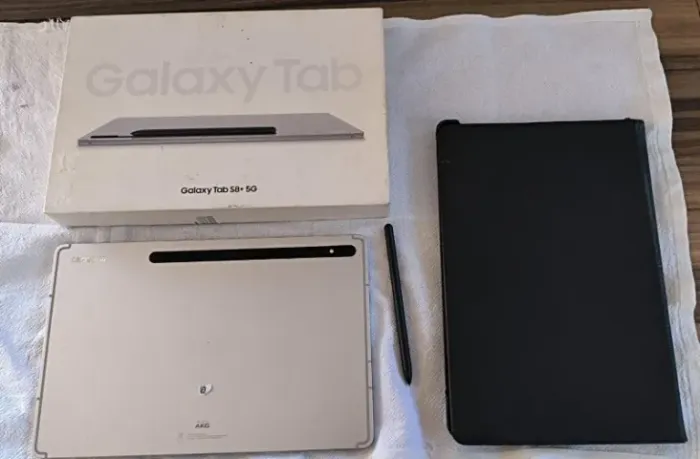 Tablet Samsung Galaxy Tab S8+ (S8 Plus) 8/256GB Impecável - Bateria 97%