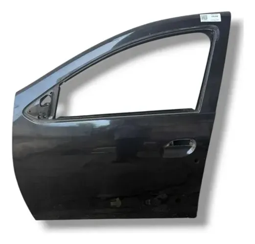 Porta Dianteira Esquerda Renault Sandero Logan 15 22 Pelada Dianteira Esquerdo Preto
