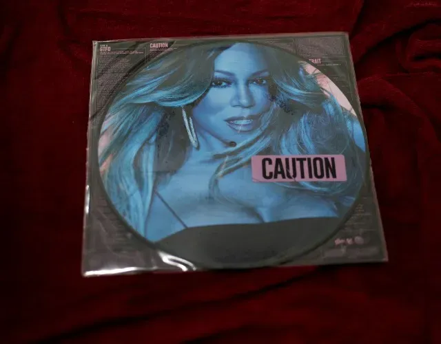 LP vinil Mariah Carey Caution picture disc limitado e raro nunca usado