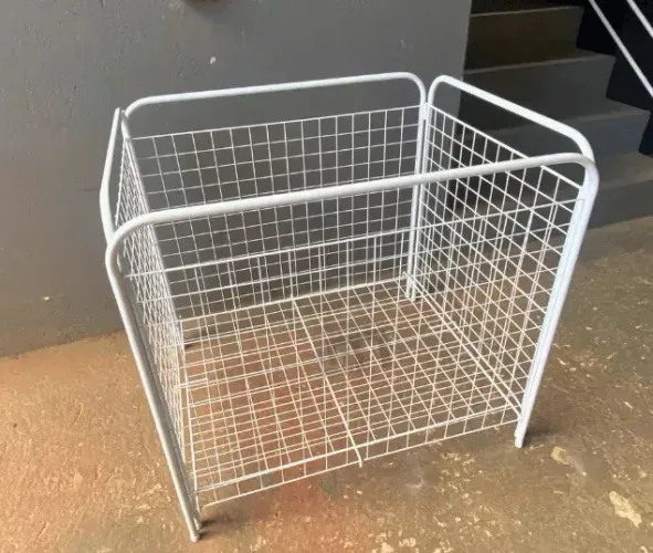Cesto Aramado Multiuso Reforçado 82x68 - Ideal para Estoque, Confecção e Organização
