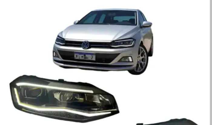 Par de farol em led completo 