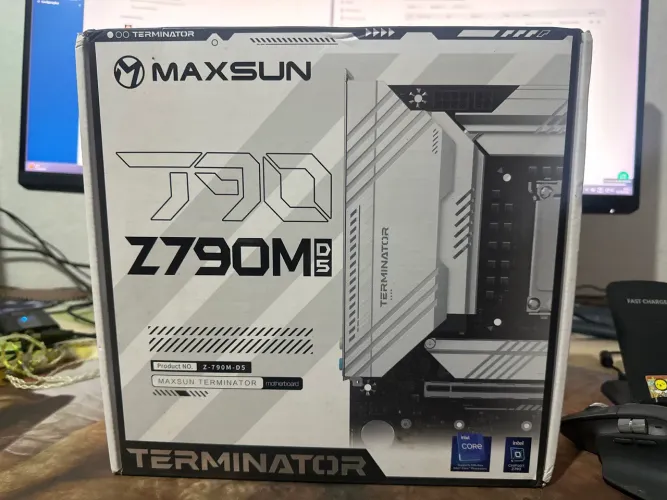 Caixa placa mãe maxsun z-790m-d5