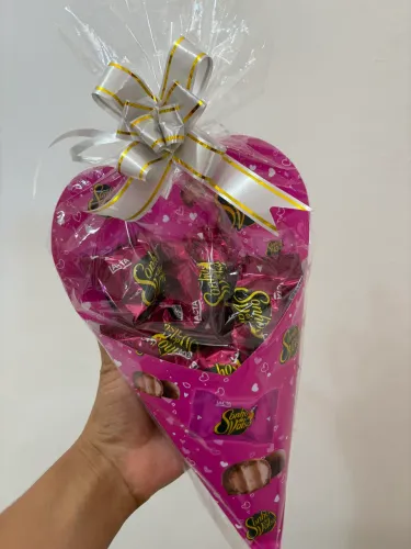 Buquê de bombons para o Dia dos Namorados 