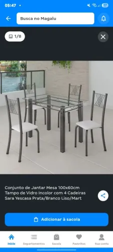 Mesa 4 cadeira
