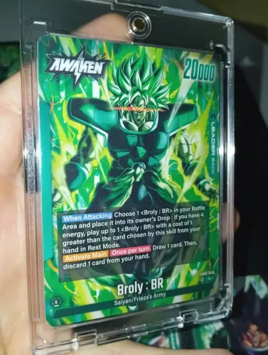 Carta Dragonball Broly AWAKEN 2 em 1 Original em Perfeito Estado