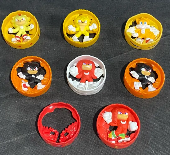 Kit Bonecos Sonic 3 McDonald's - Coleção Com Repetidos (8 Peças)