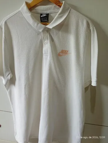 Camisa Polo Branca Original Nike GG ( usada)