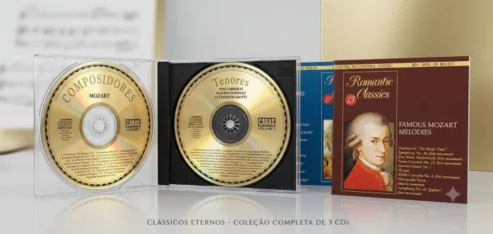 Conjunto Dvds de músicas