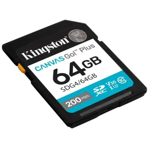 Cartão SD 64GB Kingston Canvas Go! Plus - Novo