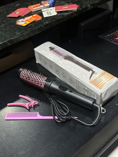 Escova térmica modeladora com acessórios