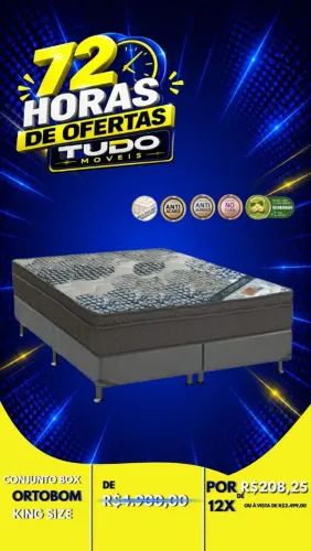 CONJUNTO BOX KING SIZE ORTOBOM 