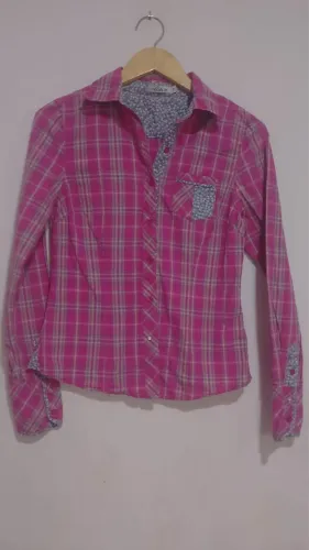 Camisa xadrez feminina P desapego