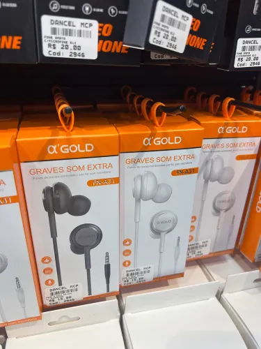 Fone de ouvido por fio graves fontes com microfone