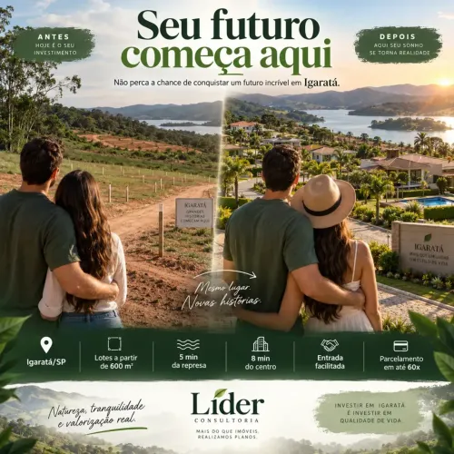 TERRENOS LINDOS PARA CONSTRUIR CHÁCARA EM IGARATÁ SP!