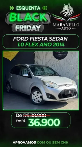 Ford Fiesta Sedan SE 1.6 8V Flex 4P 2014