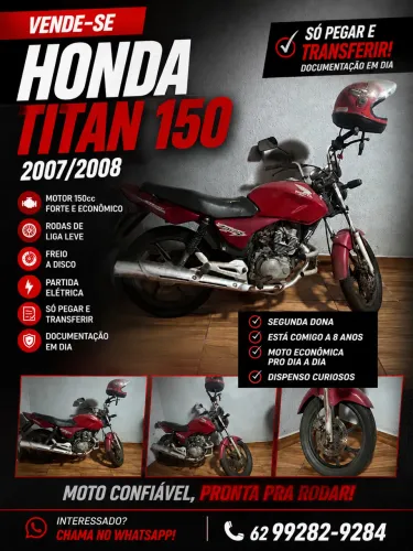Vende-se uma moto 150 titan 