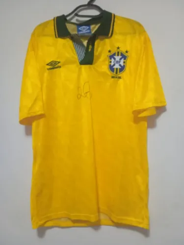 Camisa Brasil 1993 #11 Romário Autografada Certificada