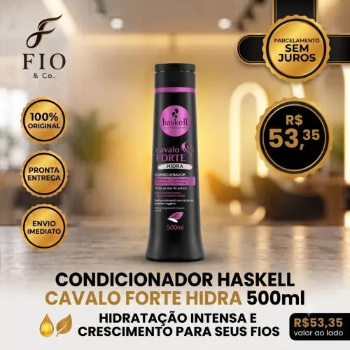 Condicionador Cavalo Forte Hidra Haskell 500ml