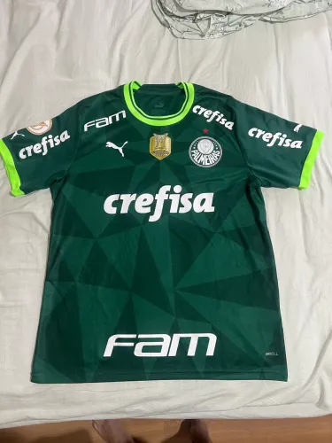 Camisa Palmeiras I 2023 G com patches e patrocínios