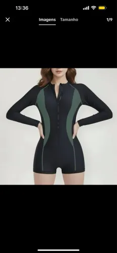 Maiô estilo surfista - manga longa