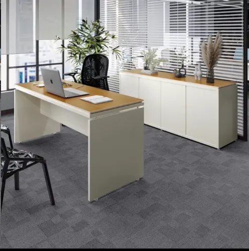 Conjunto de Escritório Office 2 Peças Mesa e Balcão Buffet Oslo