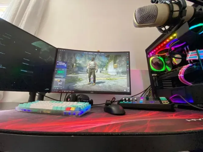 PC Gamer High-End + Setup Completo (i9 + RTX 2070 Super + 2 Monitores + GoXLR)