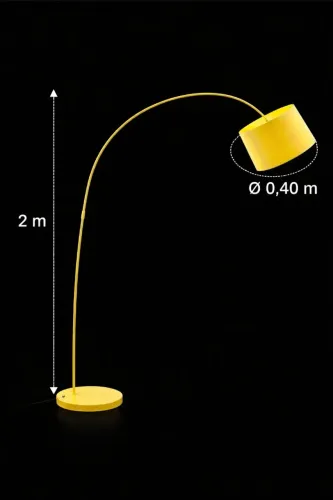 Luminaria de sala ou varanda bem grande e perfeita amarela