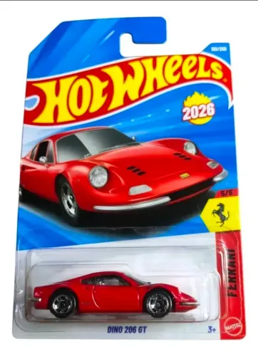 Carrinho Ferrari Dino 206 GT Hot Wheels